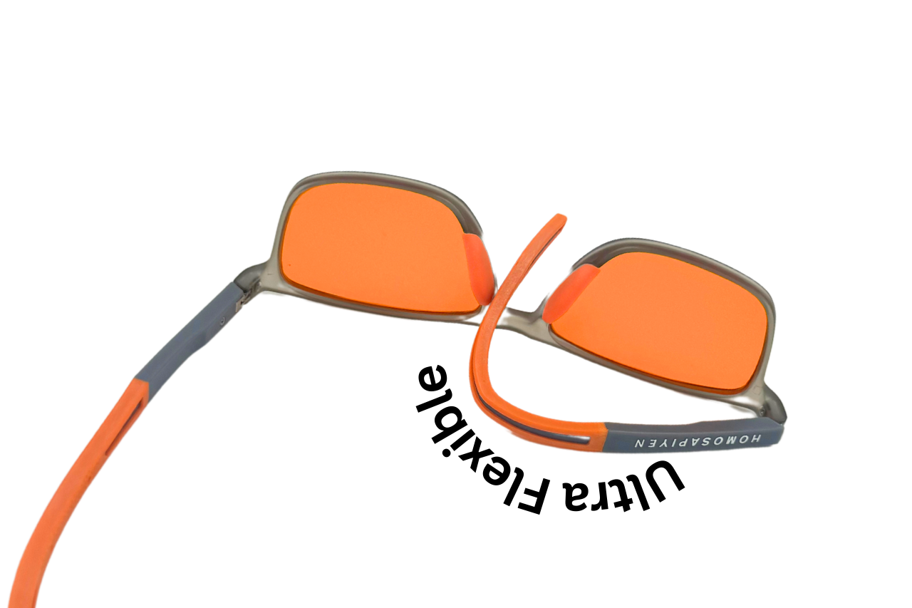 Blue light blocking glasses night time, sleep, red, orange, biohacking, India