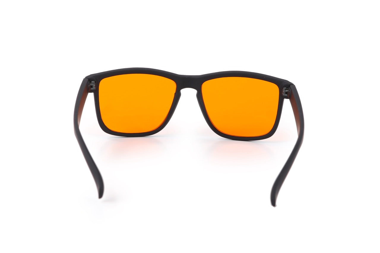 Blue light blocking glasses night time, sleep, red, orange, biohacking, India