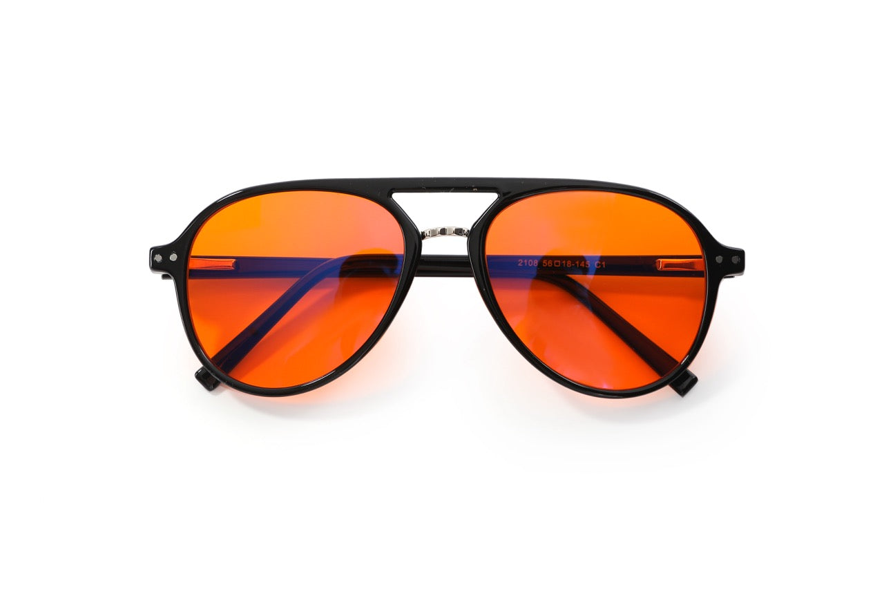 Blue light blocking glasses night time, sleep, red, orange, biohacking, India