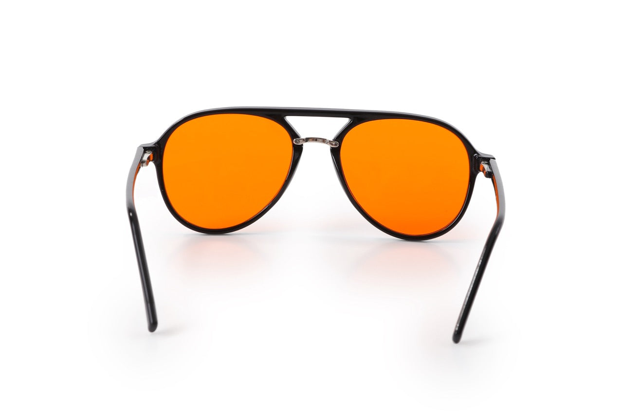 Blue light blocking glasses night time, sleep, red, orange, biohacking, India