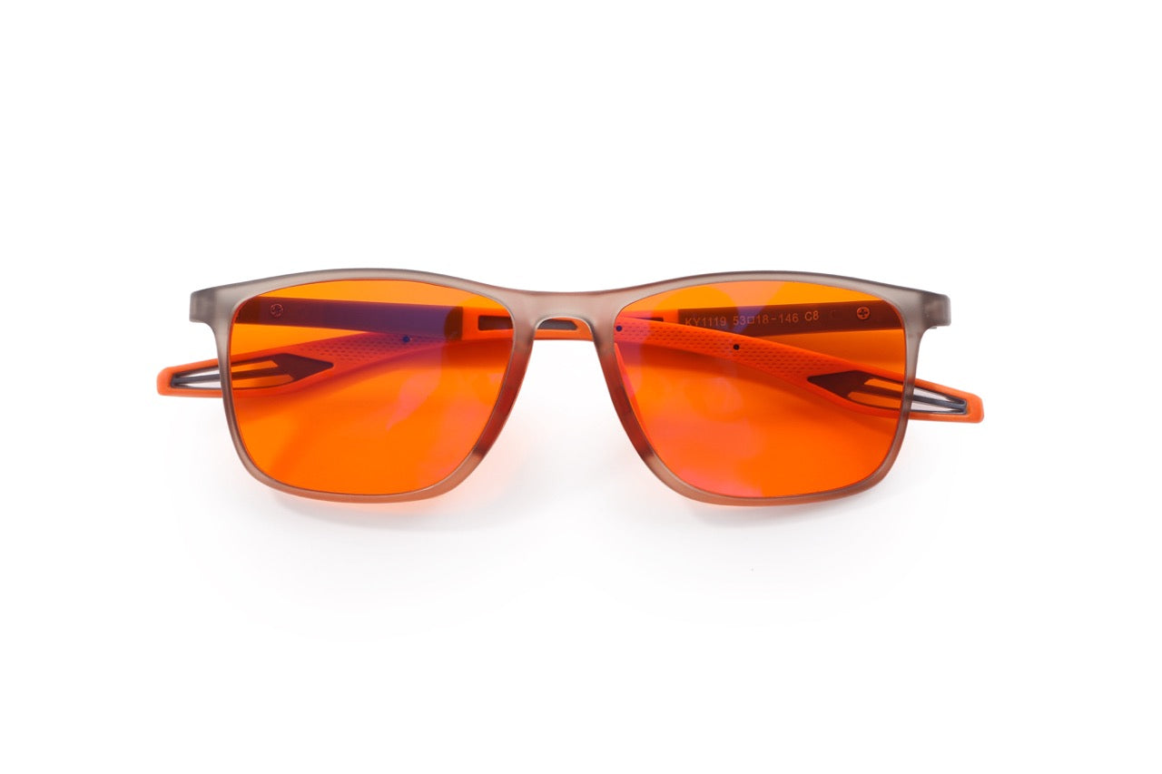 Blue light blocking glasses night time, sleep, red, orange, biohacking, India